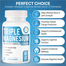 Triple Magnesium 2200mg benefits for bones and joints heart health and digestion