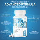 Triple Magnesium 2200mg for the best absorption and what's included in the formula