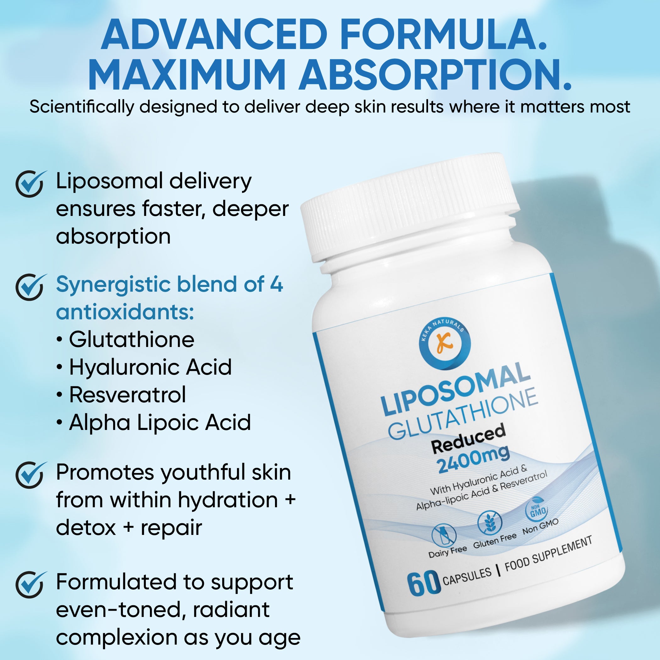 Liposomal Glutathione 2400mg