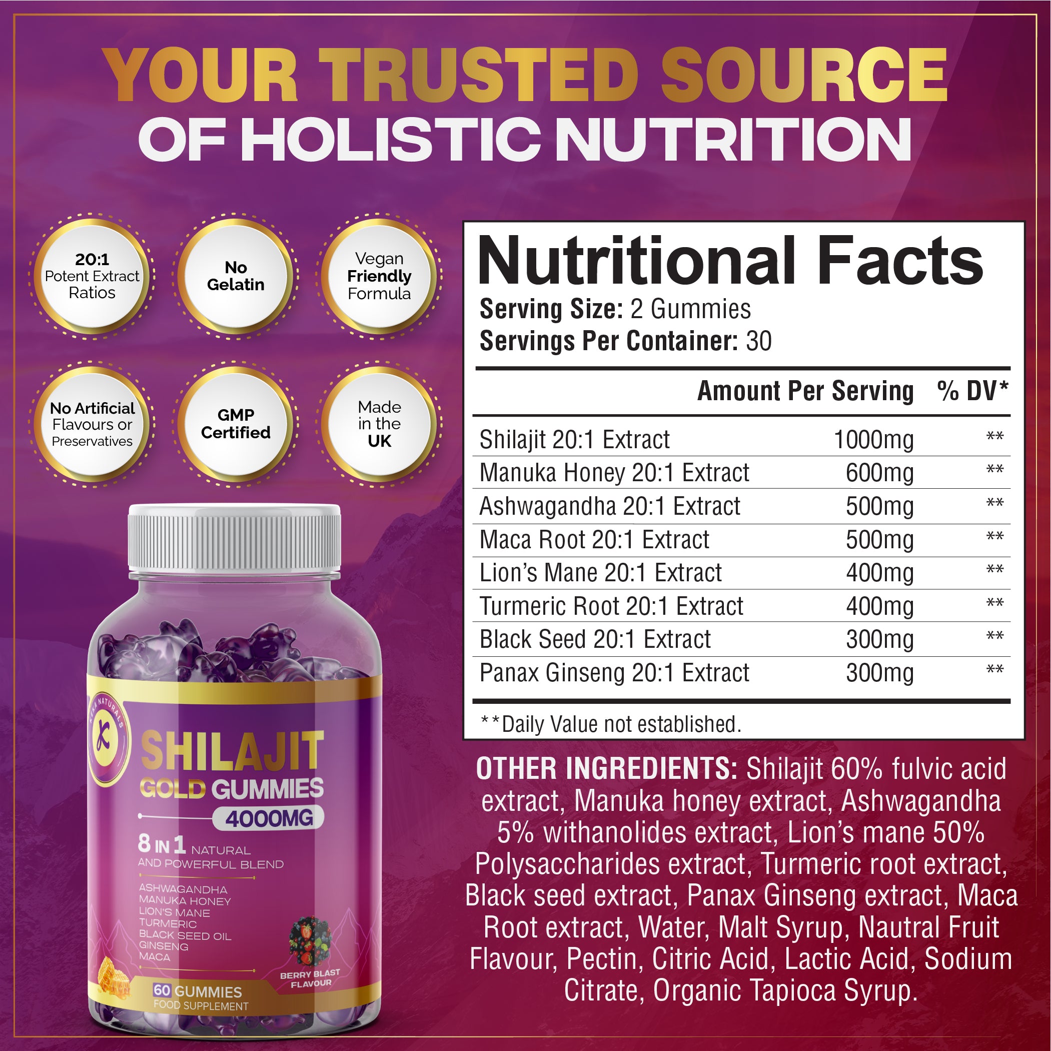 Shilajit Gummies 8 in 1