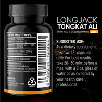 Tongkat Ali 1000mg supplement facts