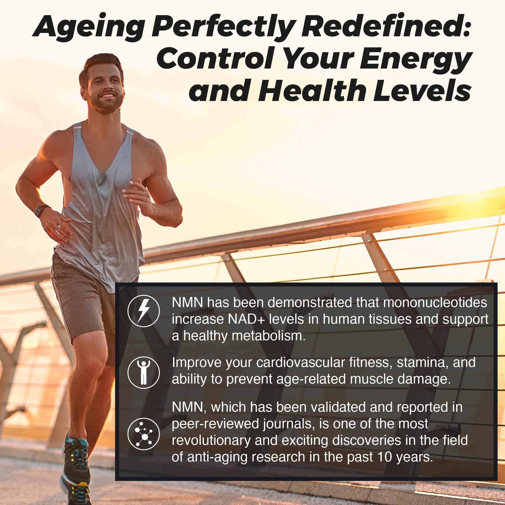 NMN Complex 2000mg with resveratrol and TMG for ageing 
