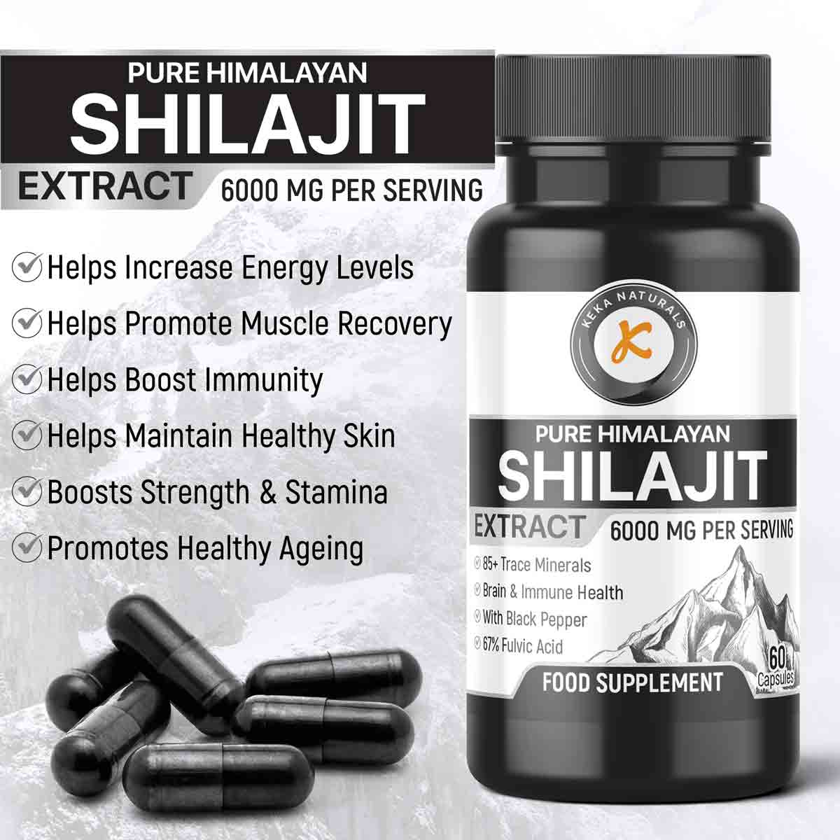 Shilajit Extract KekaNaturals