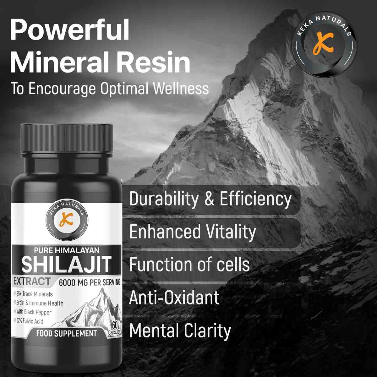 Shilajit Extract KekaNaturals